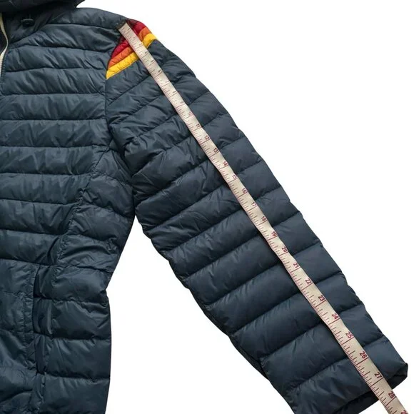 Marine Layer Banks Puffer Hoodie  sea Jacket Navy blue sz XL full zip pockets - Picture 5 of 12